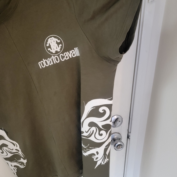 Roberto Cavalli Slim fit Olive - Picture 2 of 4